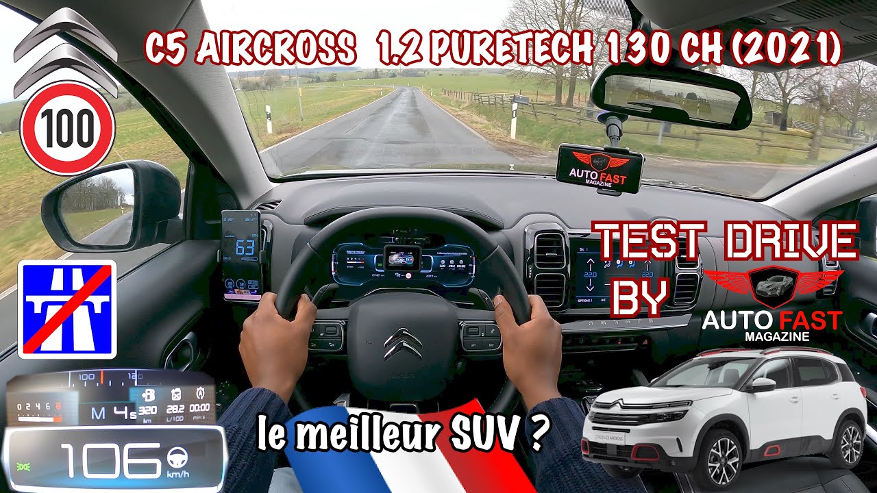 Citro&euml;n C5 AIRCROSS 2021 PURETECH 130 | Test Drive POV