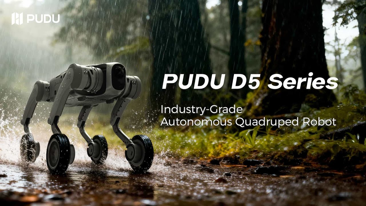 Introducing PUDU D5 Series: 𝐈𝐧𝐝𝐮𝐬𝐭𝐫𝐲-𝐆𝐫𝐚𝐝𝐞 𝐀𝐮𝐭𝐨𝐧𝐨𝐦𝐨𝐮𝐬 𝐐𝐮𝐚𝐝𝐫𝐮𝐩𝐞𝐝 𝐑𝐨𝐛𝐨𝐭