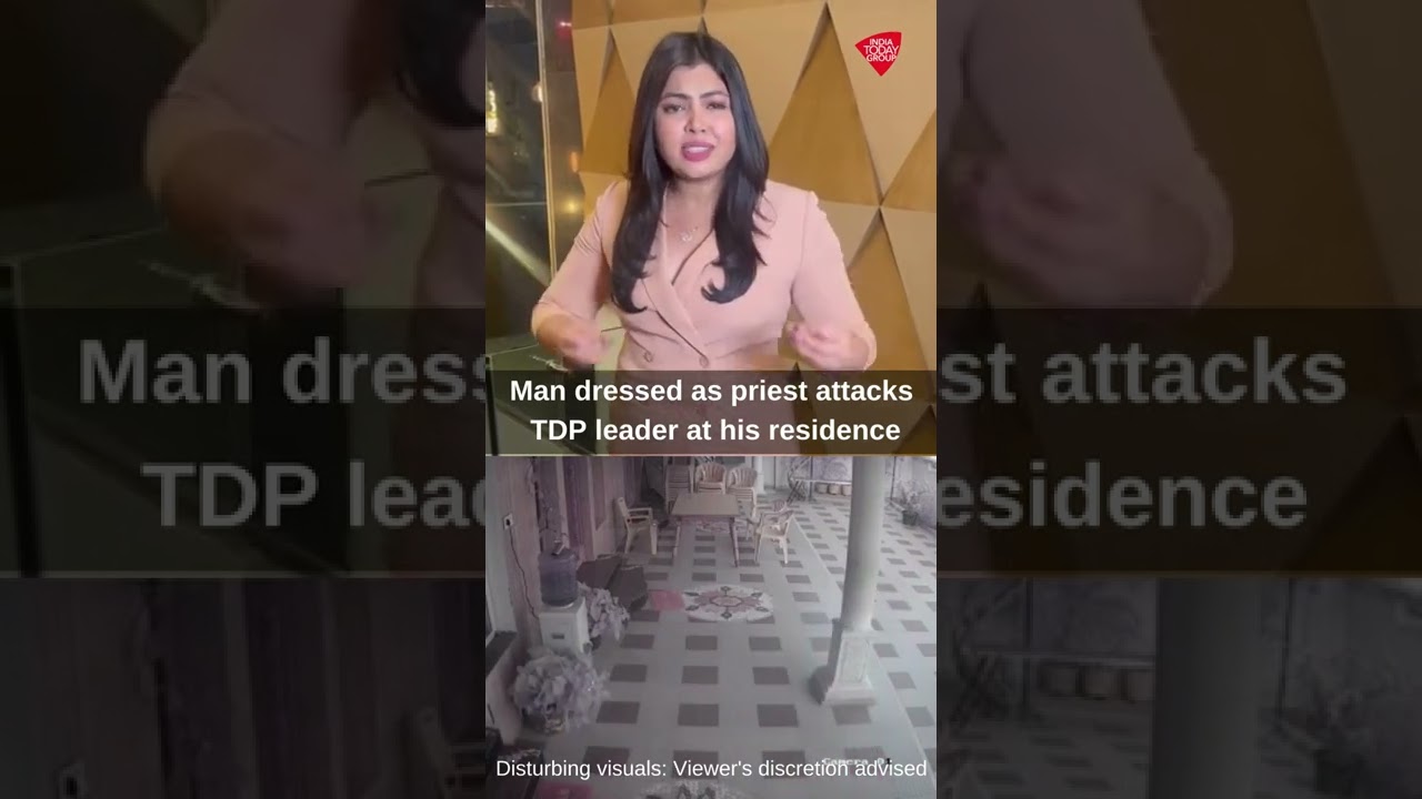 Caught On Cam: TDP's Seshagiri Rao Polnati Attacked By A Man Dressed As A Priest In Kakinada