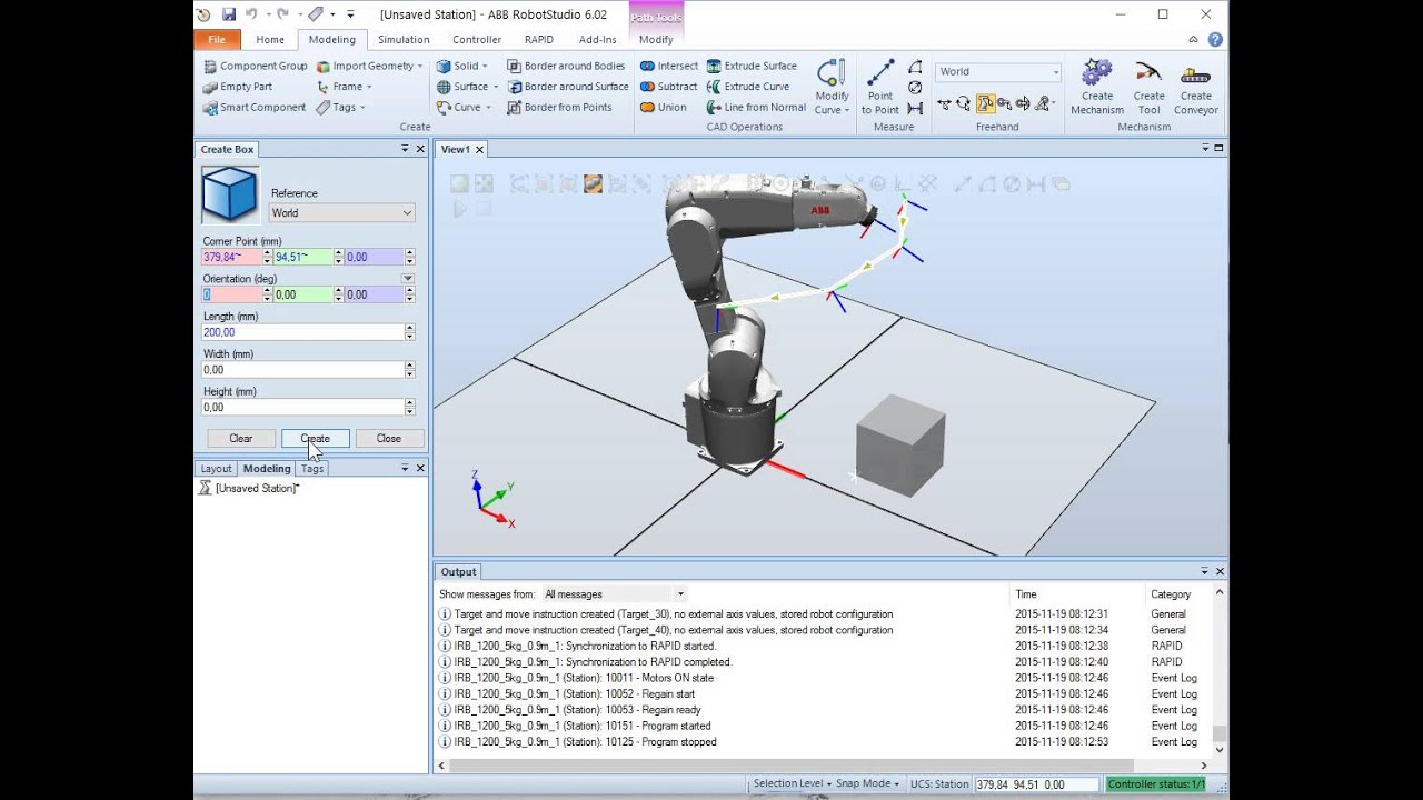 RobotStudio Smart Components + RAPID