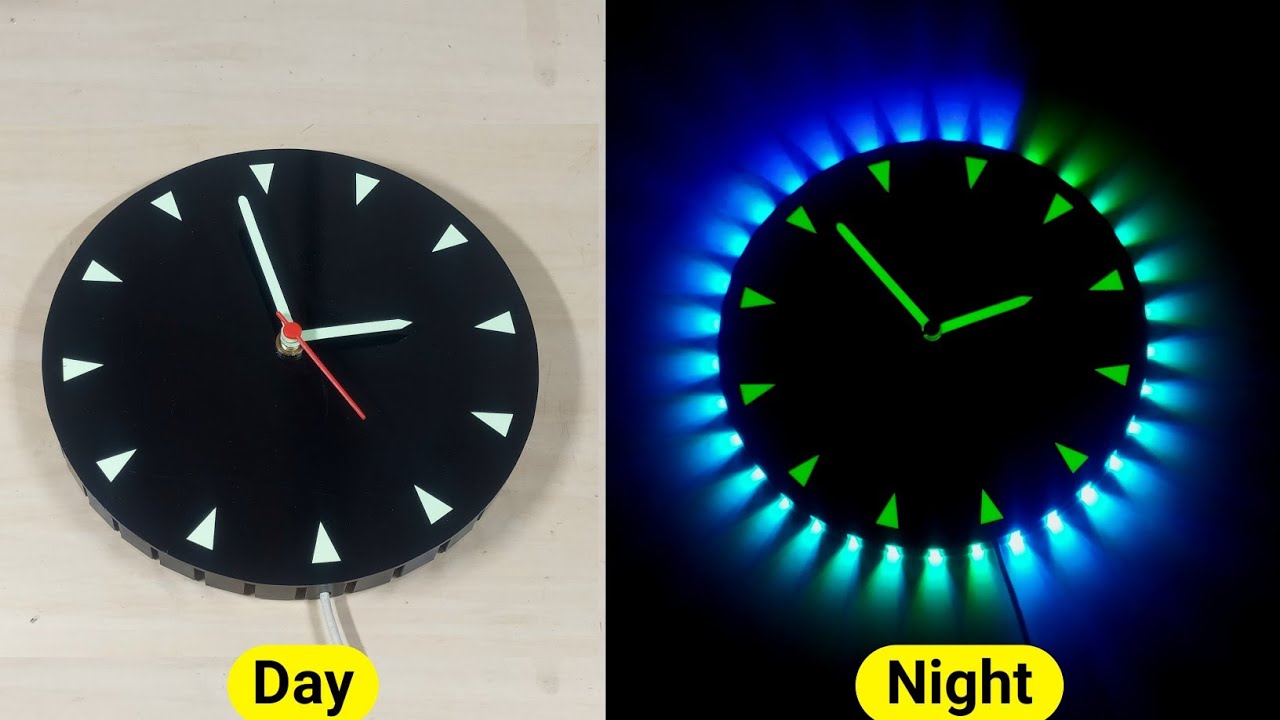DIY Simple Wall Clock using RGB LED