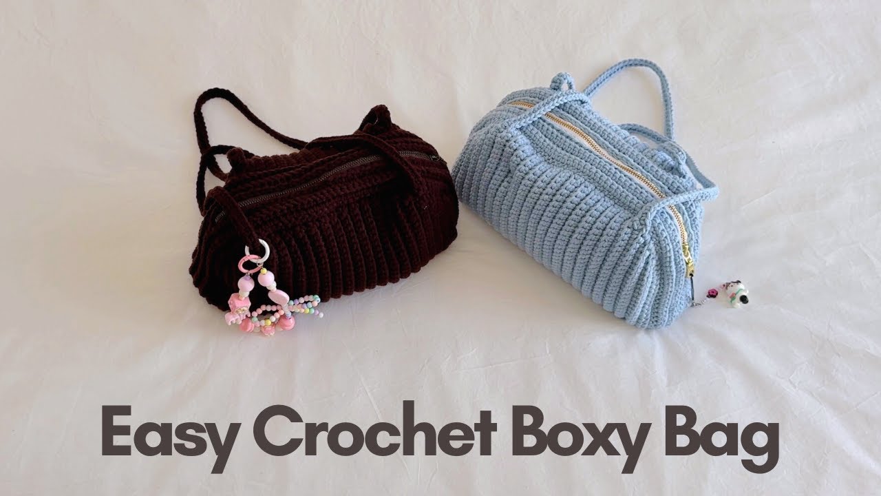 Easy Crochet Boxy Bag Tutorial EP.96 | KJ Korn