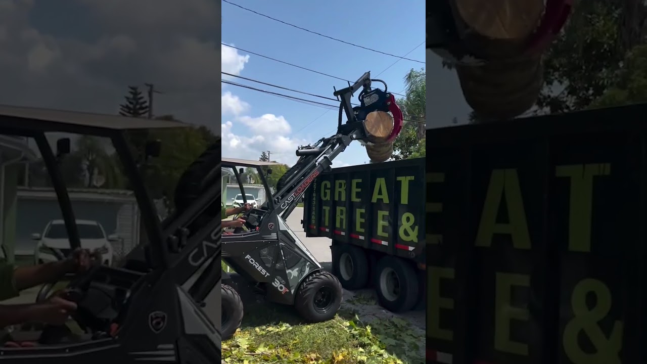 Battle of the articulated loaders! Cast 30T Forest vs. Bobcat L28 #Shorts