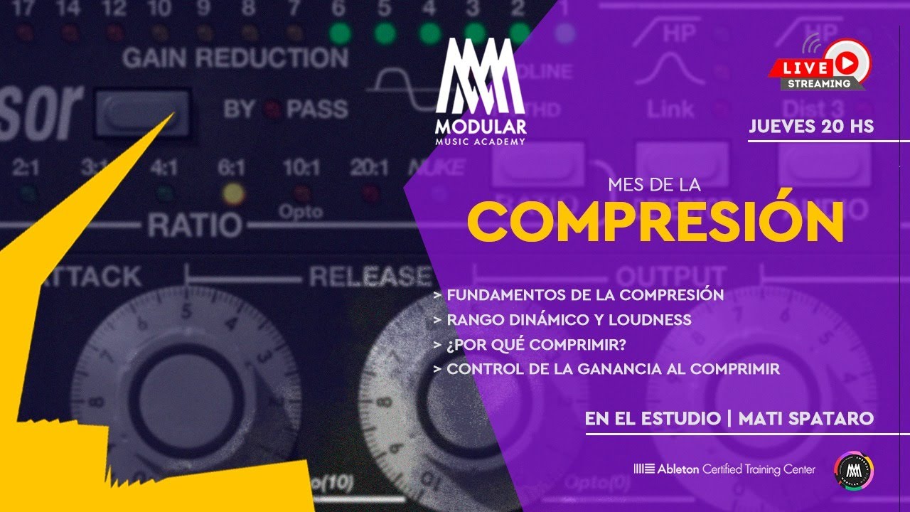 EN EL ESTUDIO 29 -  Mes de la COMPRESIÓN - aprende a dominar cualquier compresor y su estética