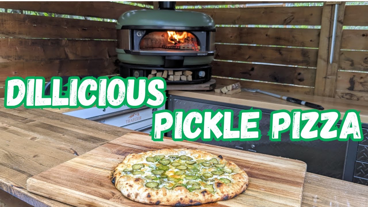 Dill Pickle Pizza in Wood Fired GOZNEY DOME
