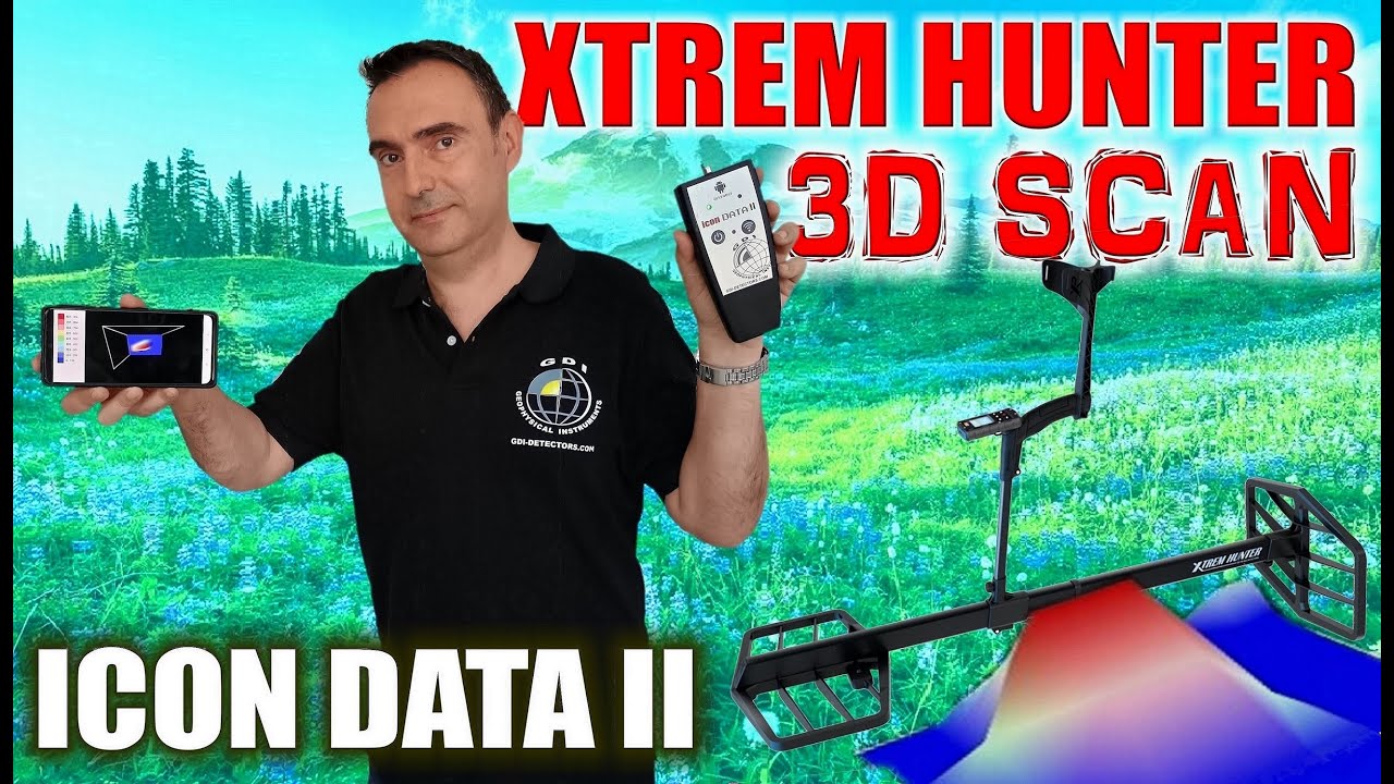 XTREM HUNTER 3D GROUND SCAN with ICON DATA II Logger by GDI Detectors