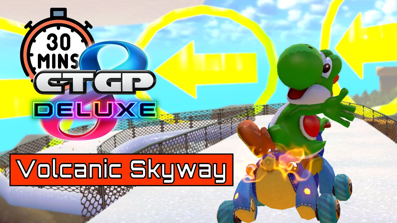 30 MINUTES DE NOUVELLES STRATS #02 - CTGP DELUXE (MK8D Mod) | Volcano Skyway