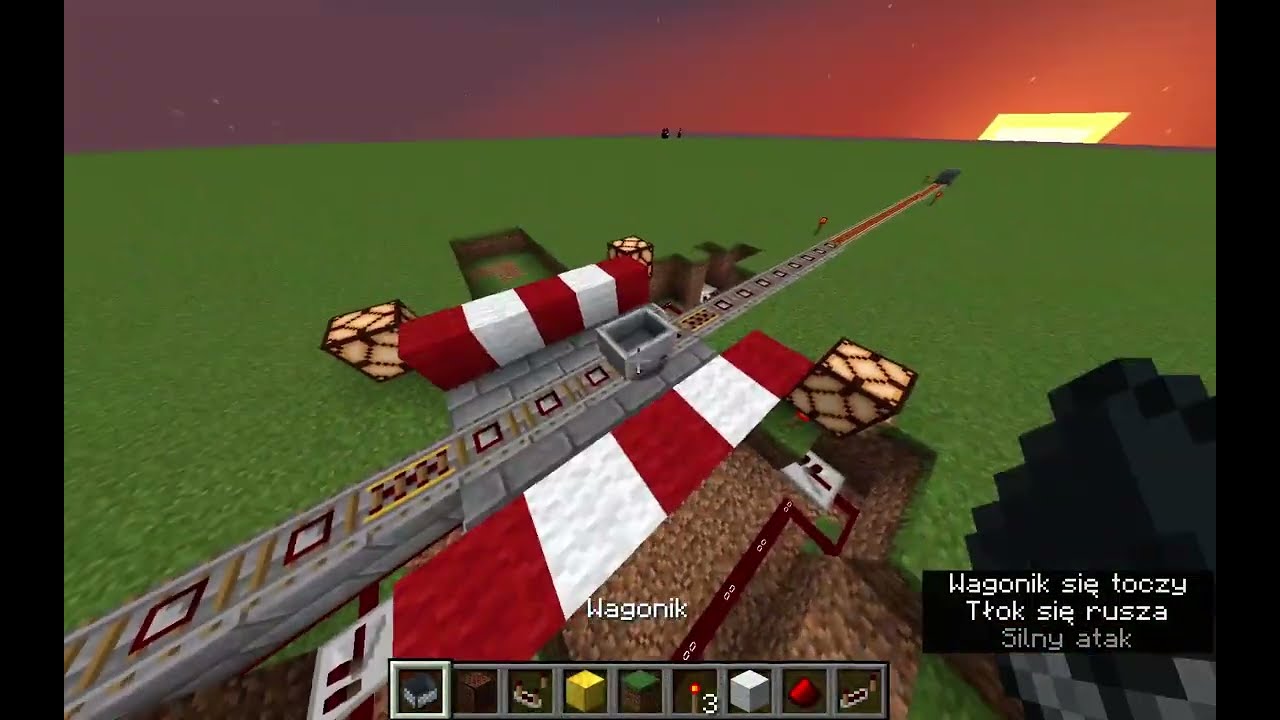 Jak zrobić przejazd kolejowy w minecraft?!