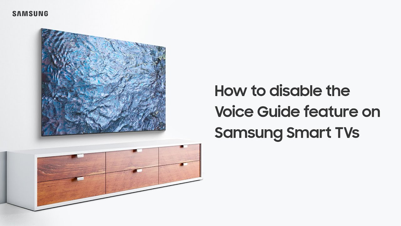 How to disable the Voice Guide feature on Samsung Smart TVs