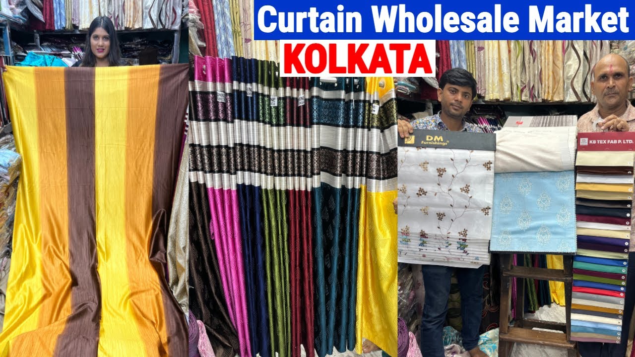 Curtain Wholesale Market in kolkata Barabazar | Sadh Brothers | window curtain & door parda