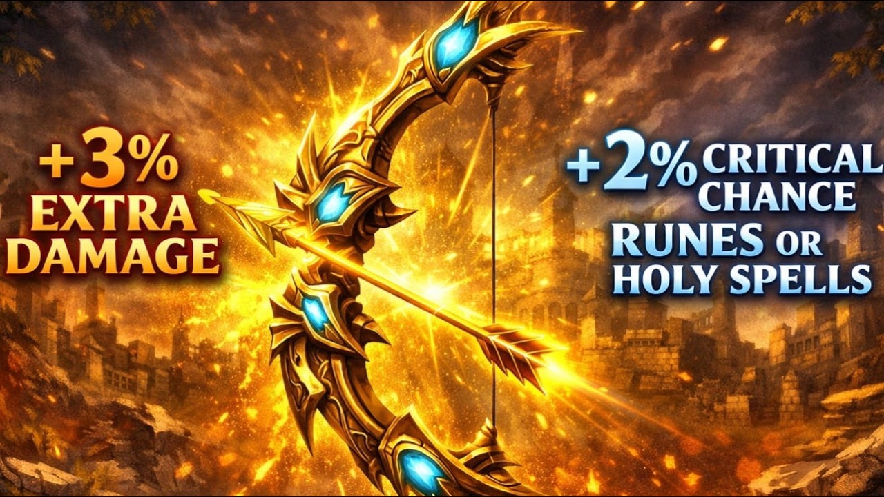 Gilded Eldrich Bow -  RP 880 RANDOM PREY FRAZZESLAW