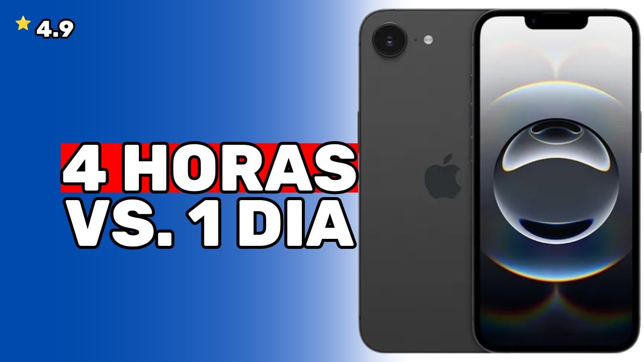 Minha Bateria ANTES E DEPOIS Do iPhone 16e 🔋 De 4 Horas De Tela a UM DIA INTEIRO De Uso!