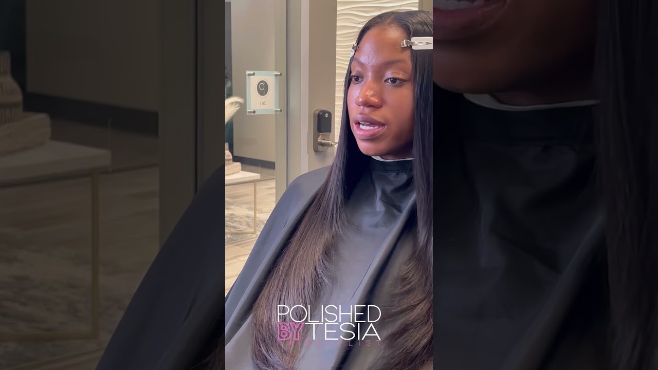 Middle part sew in 💕 