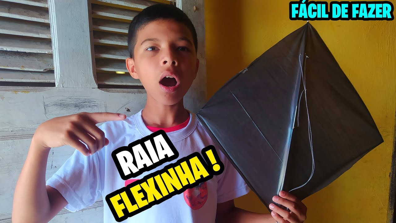 COMO FAZER UMA PIPA RAIA FLEXINHA QUE VOA MUITO