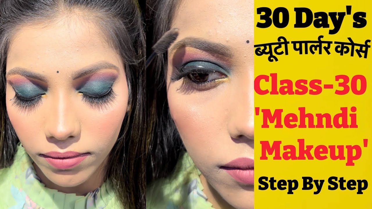 Mehndi Makeup || Step By Step || Makeup course by @MeghaMannat7007