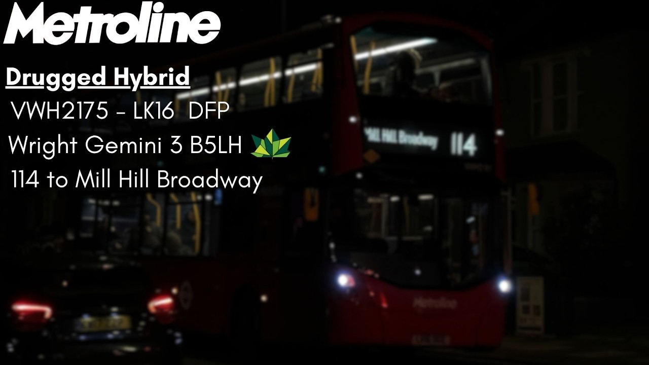 Metroline Uxbridge's VWH2175 being fully ragged on the 114 reaching Max Outs of 43mph