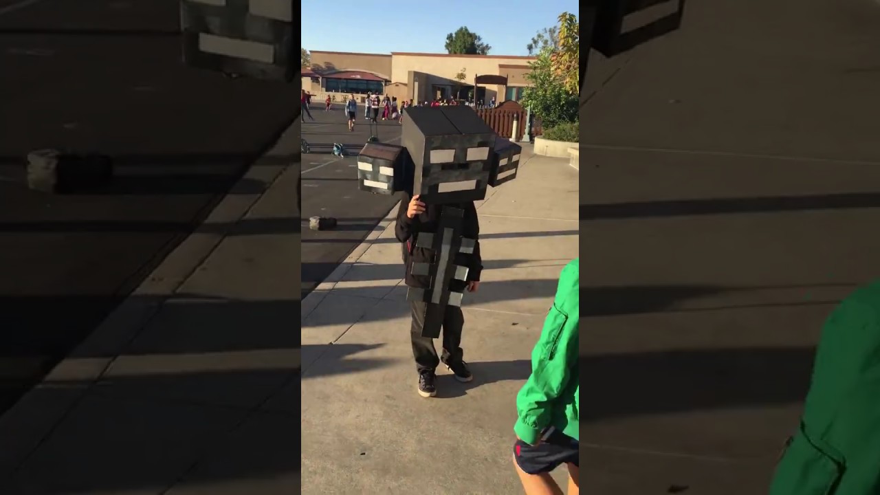 DIY Wither Minecraft Costume