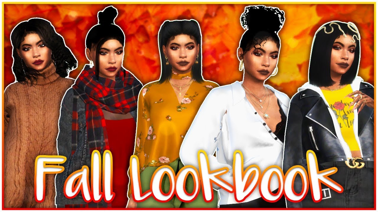 🧡🍁[CC LINKS] Fall Lookbook | SIMS 4 LOOKBOOK