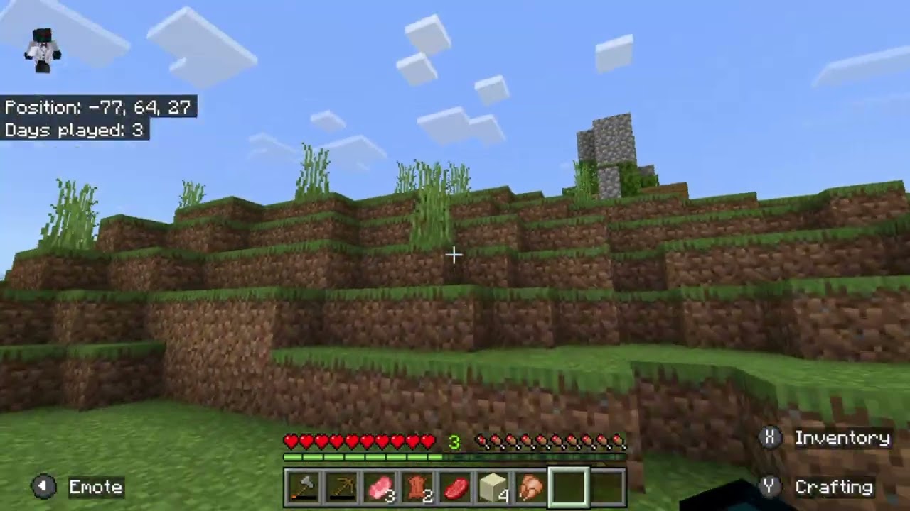 Building A House - Attacked by a BaBy Zombie - Minecraft - Survival Mode