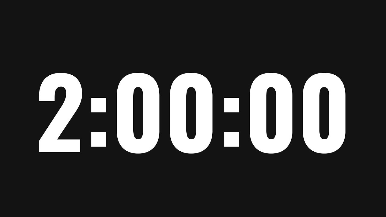 2-Hour Countdown Timer for Studying & Deep Focus