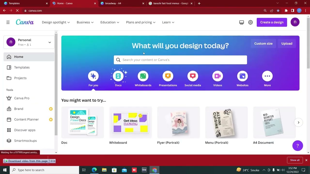 How to Make Menus By Canva Module 14, Canva Full Detail Course Part 14