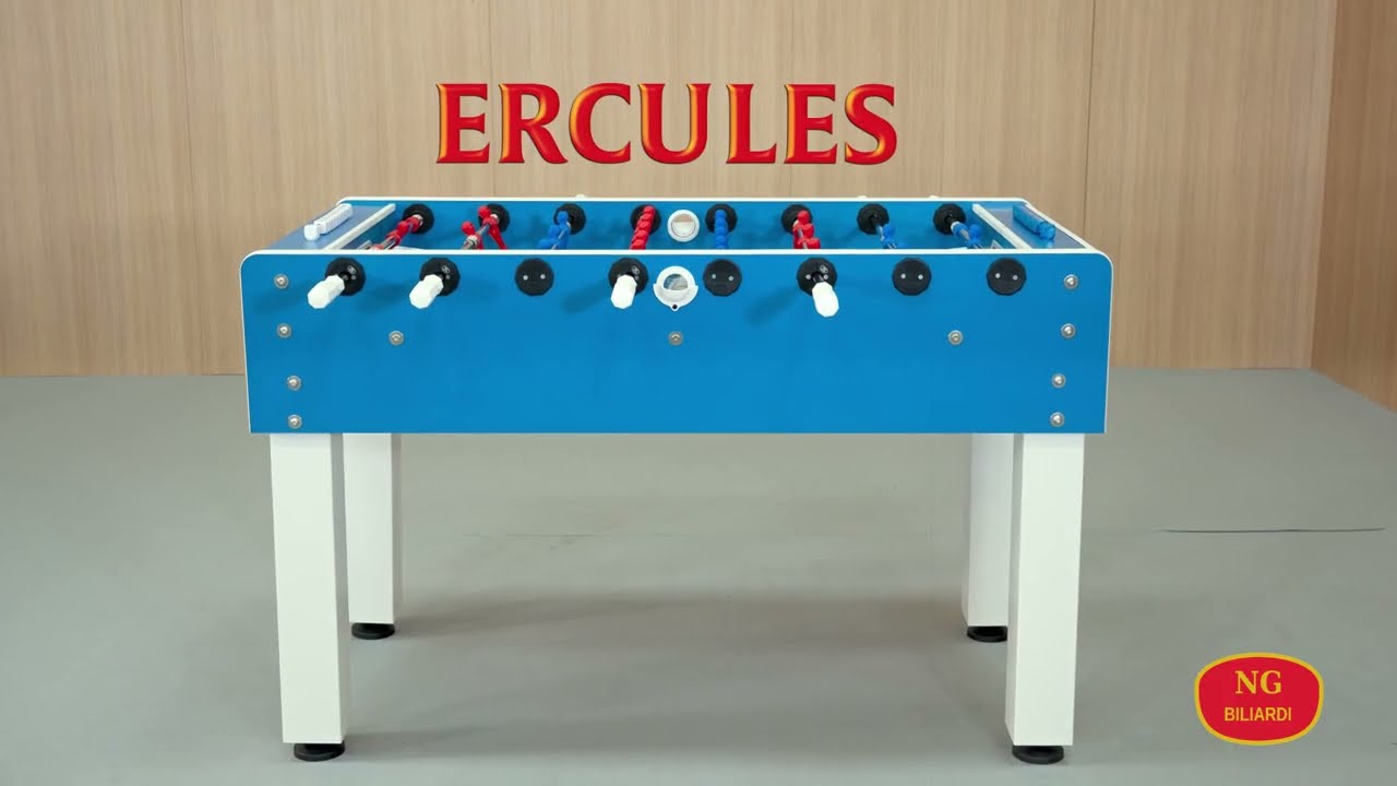 Calcio Balilla ERCULES Outdoor – Aste Telescopiche & Piano in Vetro Temperato | NGBiliardi.it