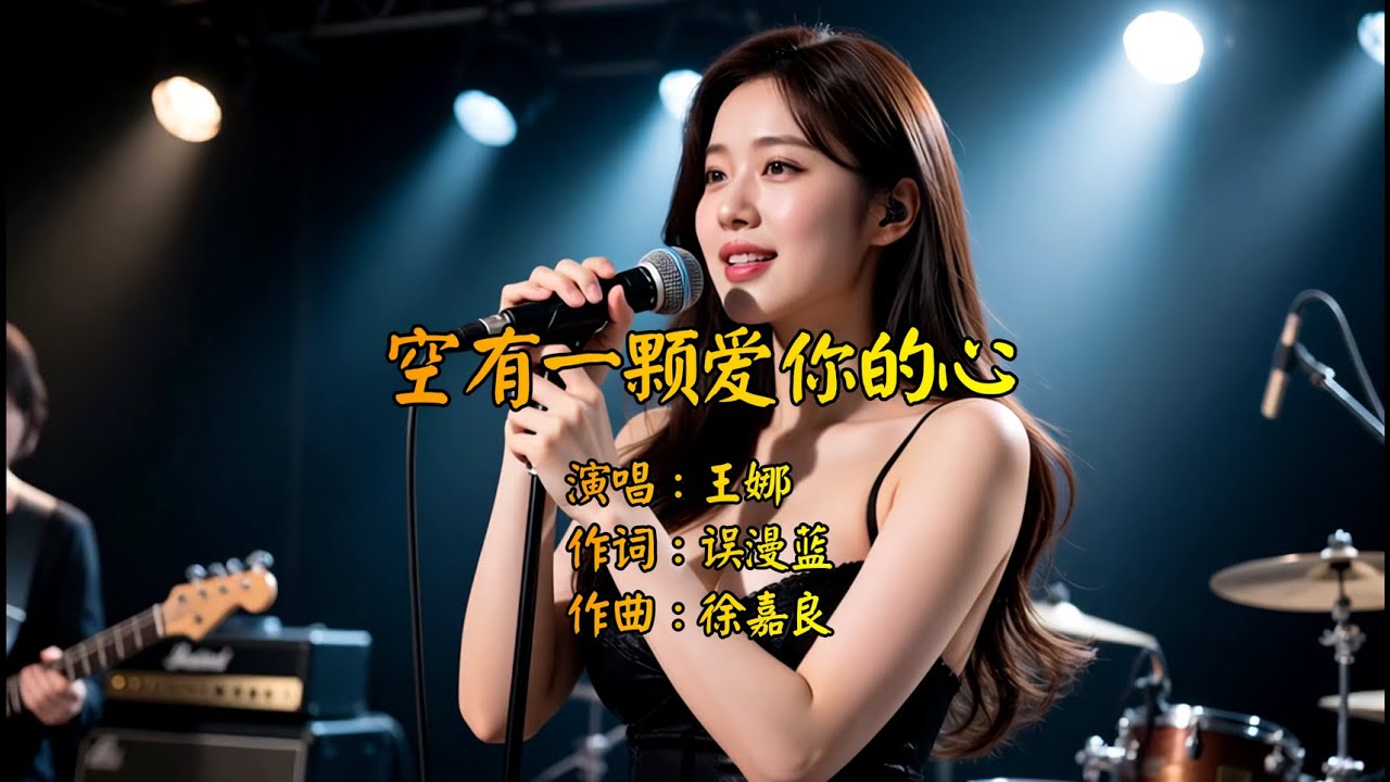 王娜《空有一颗爱你的心》刻骨铭心的痛，却无法拥有你 『动态歌词MV』#音乐 #音乐分享 #伤感音乐#热门音乐#经典旋律
