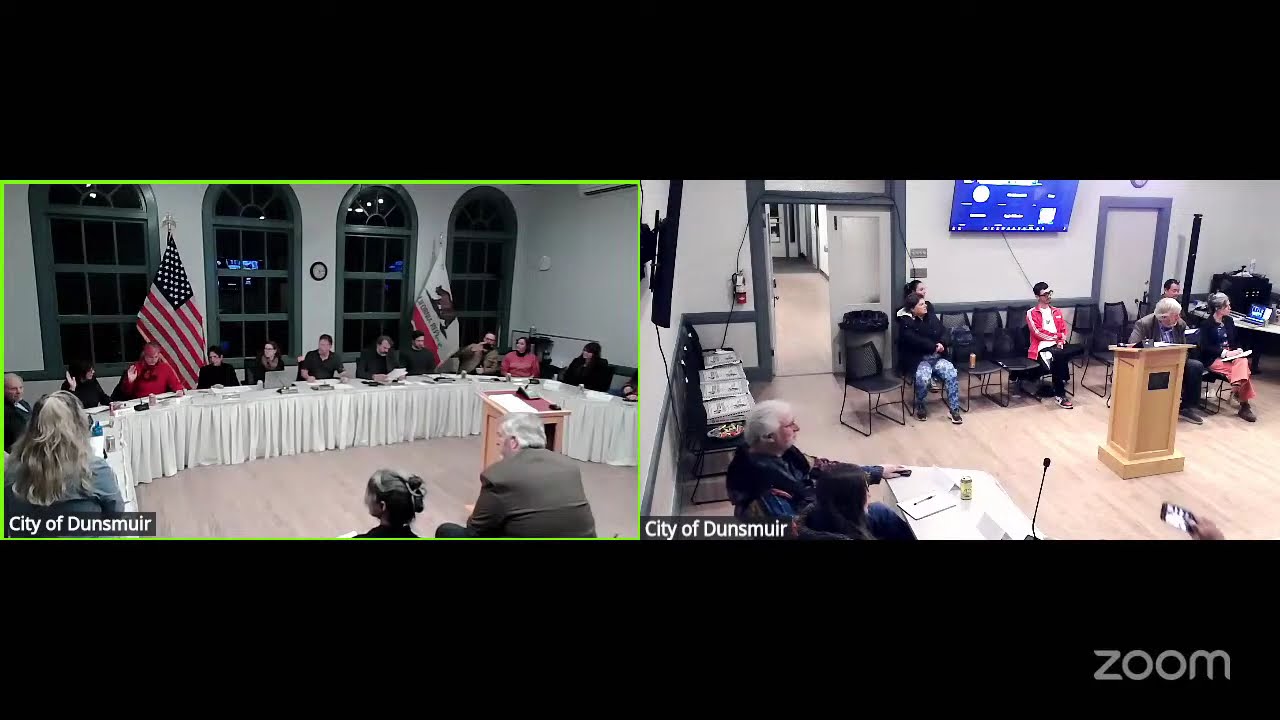 Dunsmuir City Council Meeting 4 Dec 2025