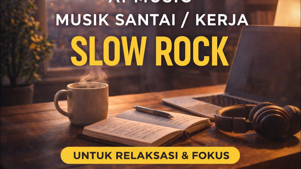 Musik Santai untuk Kerja & Fokus | Slow Rock AI Tenang Menemani Hari
