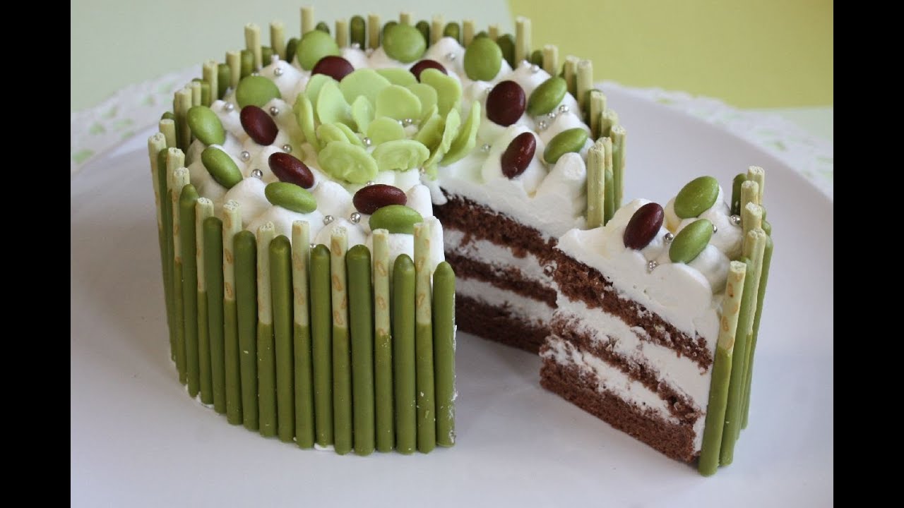 Matcha Pocky cake recipes 抹茶ポッキーケーキ レシピ