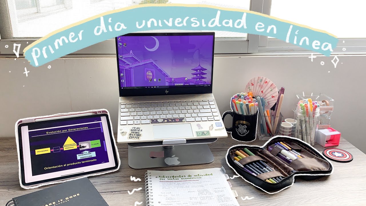 mi primer día de universidad en línea
