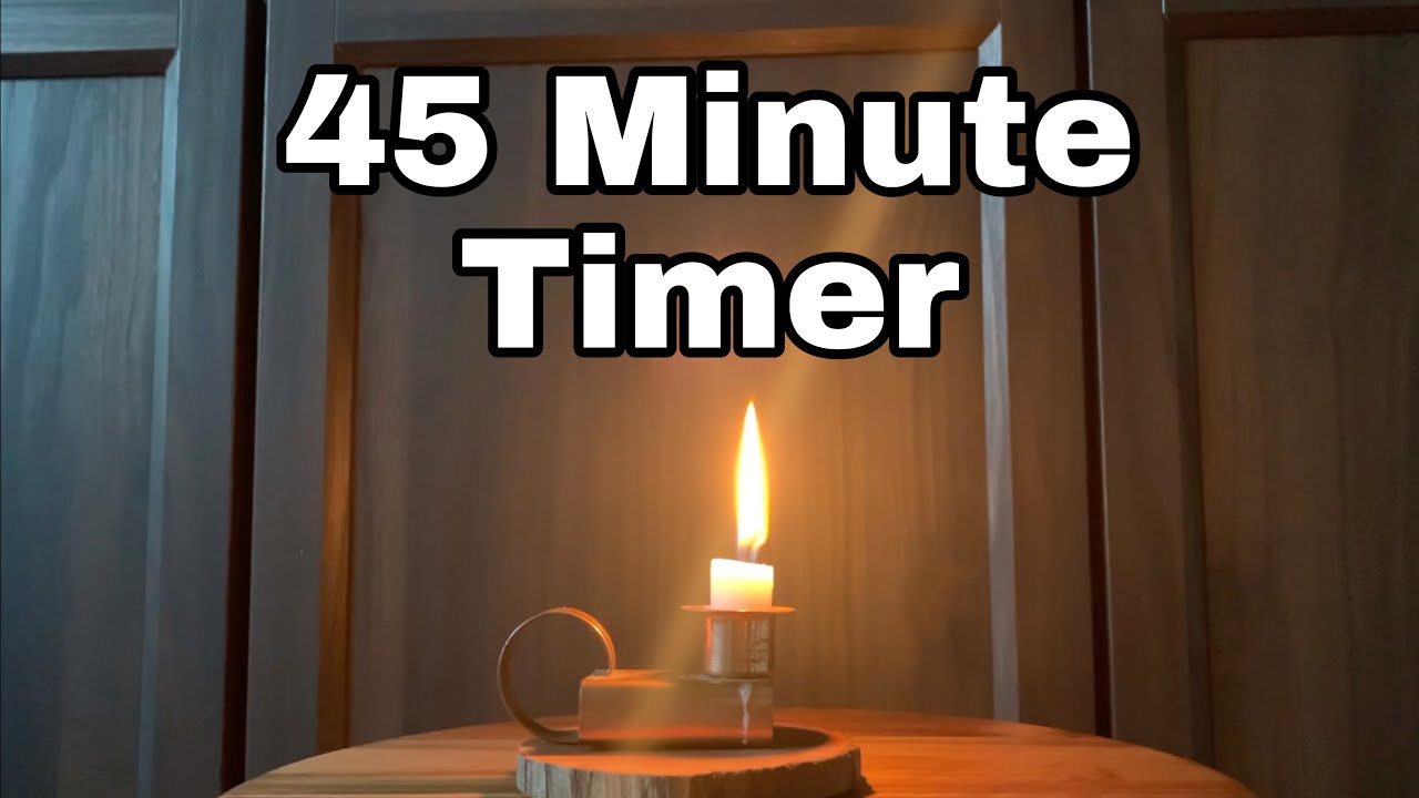 45 Minute Timer | Candle Melting Timelapse | Relaxation & Mindfulness for Classroom and Meditation