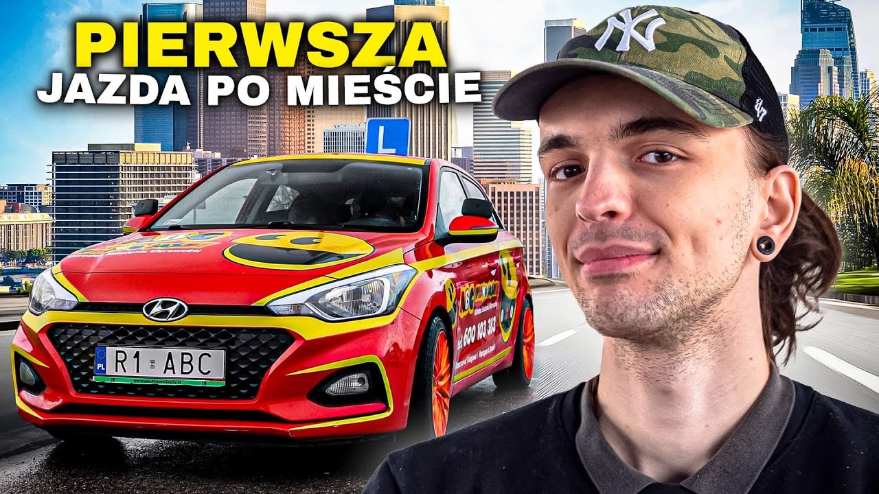 PIERWSZA JAZDA PO MIEŚCIE KURS PRAWA JAZDY KATEGORII B