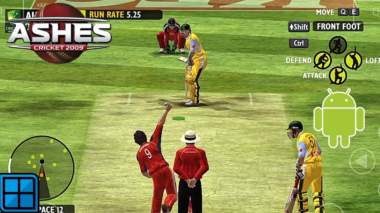 Ashes Cricket 2009 GAMEPLAY | WINLATOR LUDASHI 2.7.2 EMULATOR