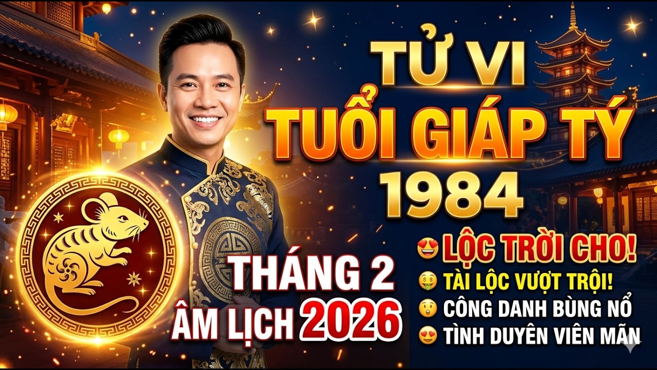 Tử Vi Tuổi Giáp Tý 1984: Trong Tháng 2 Âm Lịch Năm 2026 Công danh – Tài lộc – Sức khỏe – Gia đạo?