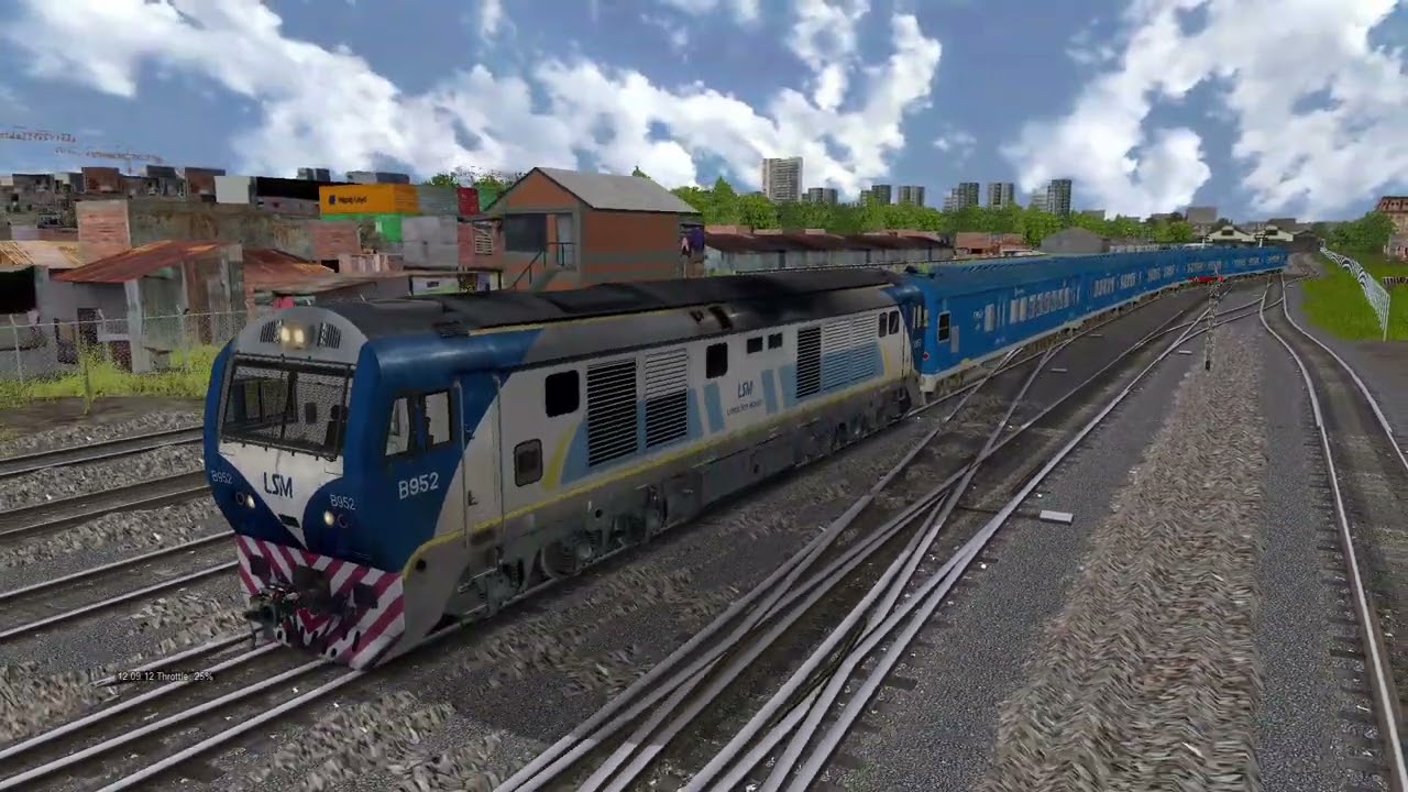 Open Rails Argentina | Linea San Martin - Viaje de pruebas entre Pilar y Retiro