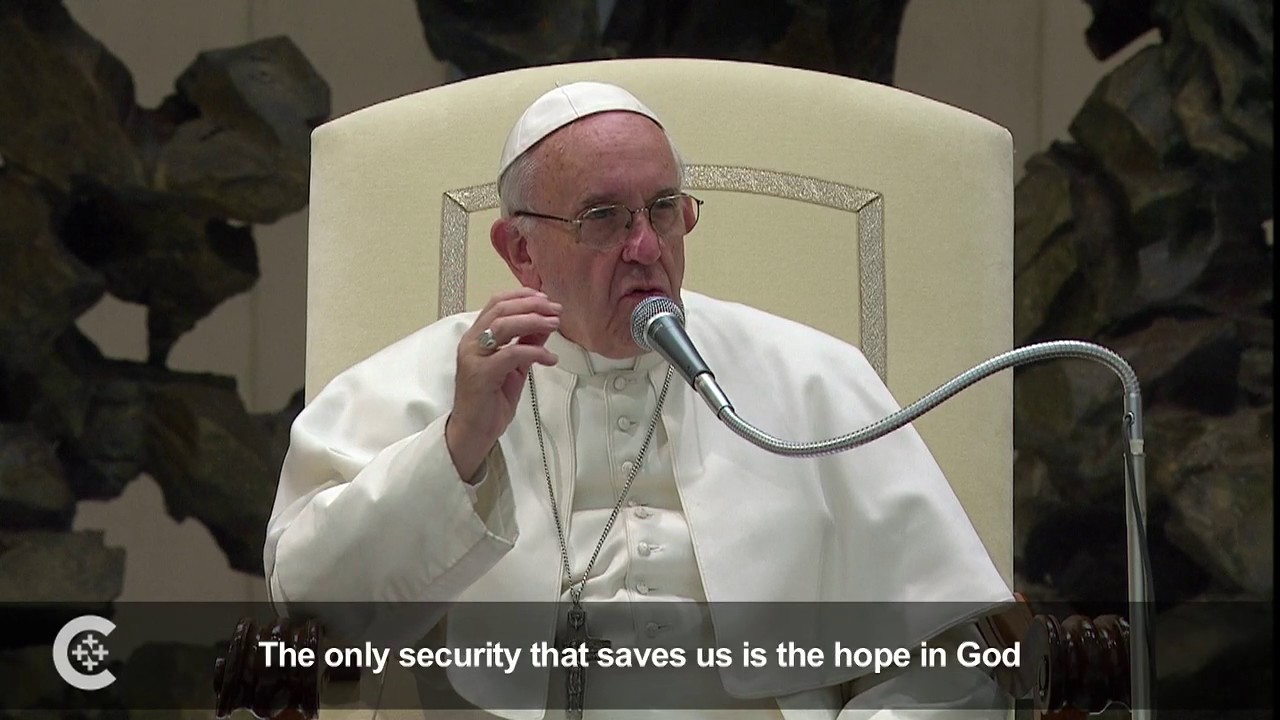 Pope: Hope is the key to salvation