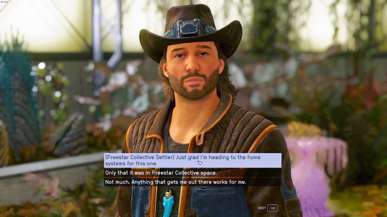First Meeting with Sam Coe when you Freestar Collective Settler. Starfield