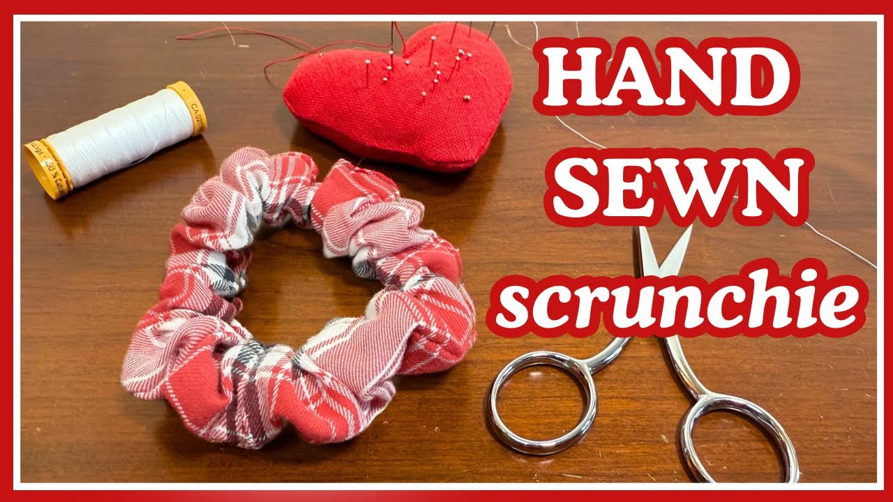 ПРОСТОЙ ПРОЕКТ ДЛЯ РУЧНОГО ШИТЬЯ: Сшить резинку для волос без швейной машины!