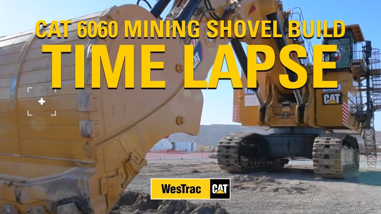 Cat 6060 Mining Shovel Build Time Lapse at Ravensworth Open Cut Mine