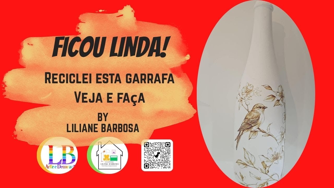 FICOU LINDA! VEJA COMO RECILCEI ESTA GARRAFA.