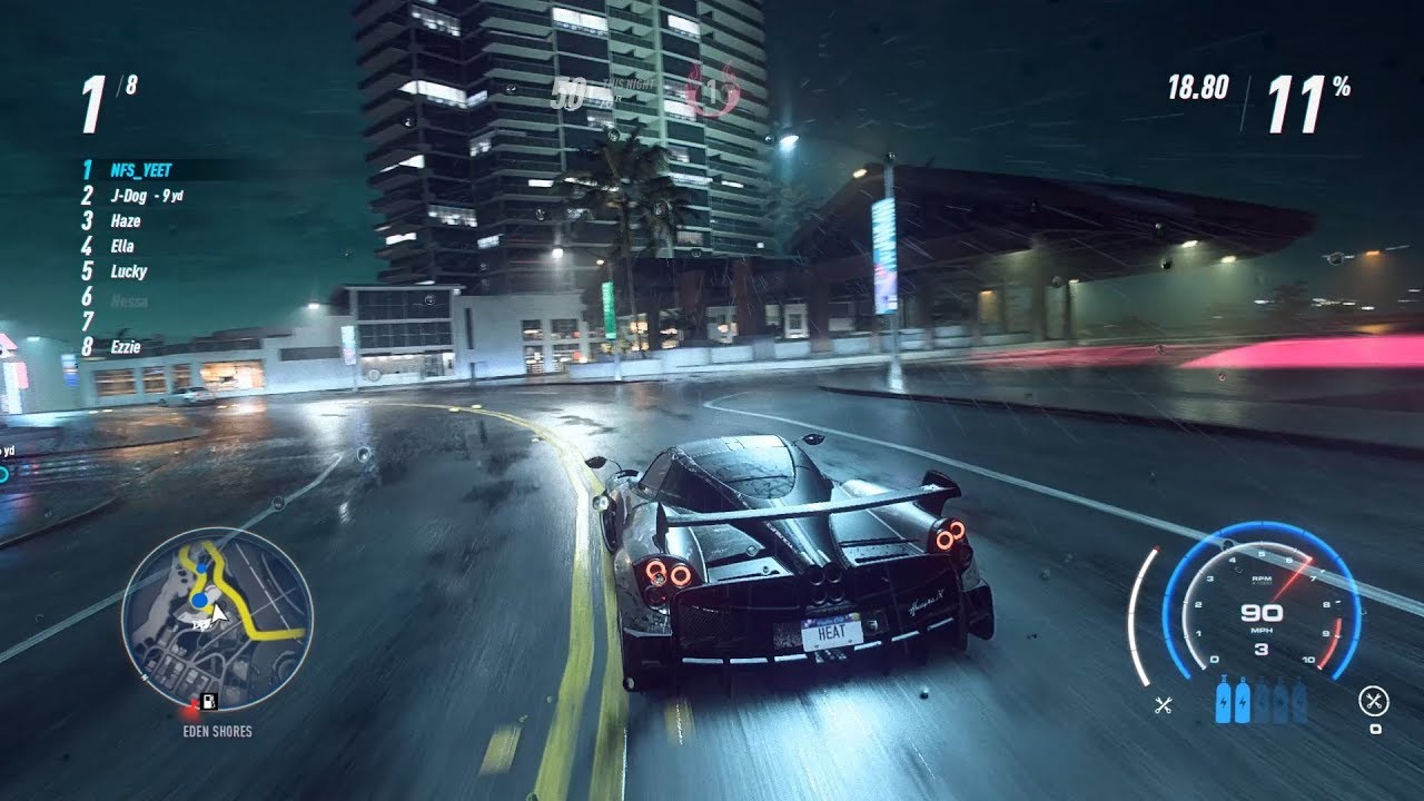 Need For Speed Heat - Pagani Huayra BC Is Also The 2nd Fastest Car! | Fully Upgraded Gameplay