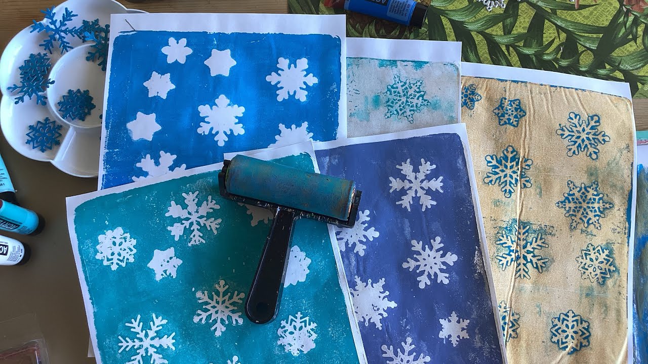 Gelli Printing: realizzo con voi gli sfondi dei miei prossimi libri ❄️📚 #farelibri #gelliplate 