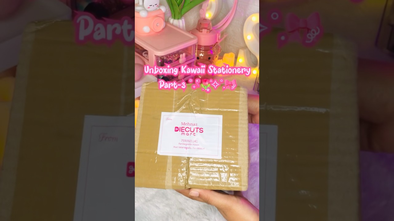 Kawaii stationery from Diecuts Mart #kawaii #stationery #stationary #kawaiistuff #unboxing #study