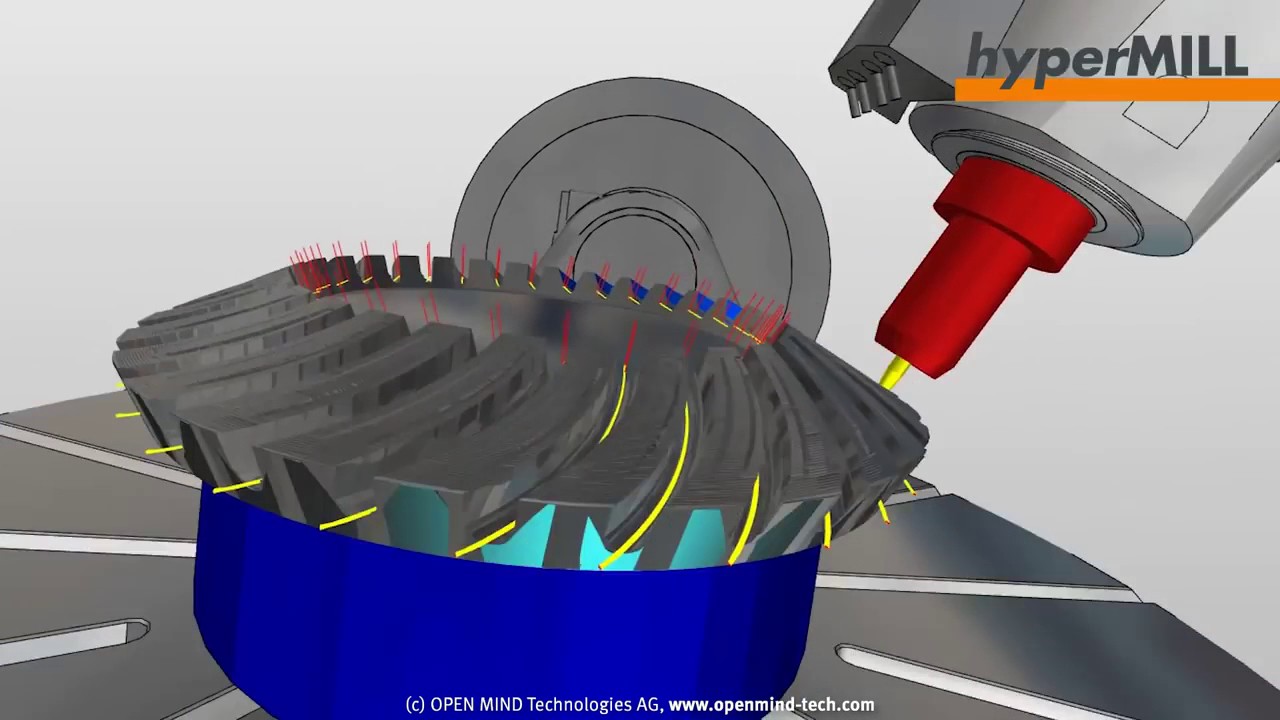 5 Axis Machining  Programming and Manufacturing of Bevel Gears   hyperMILL   CAM   HERMLE   YouTube
