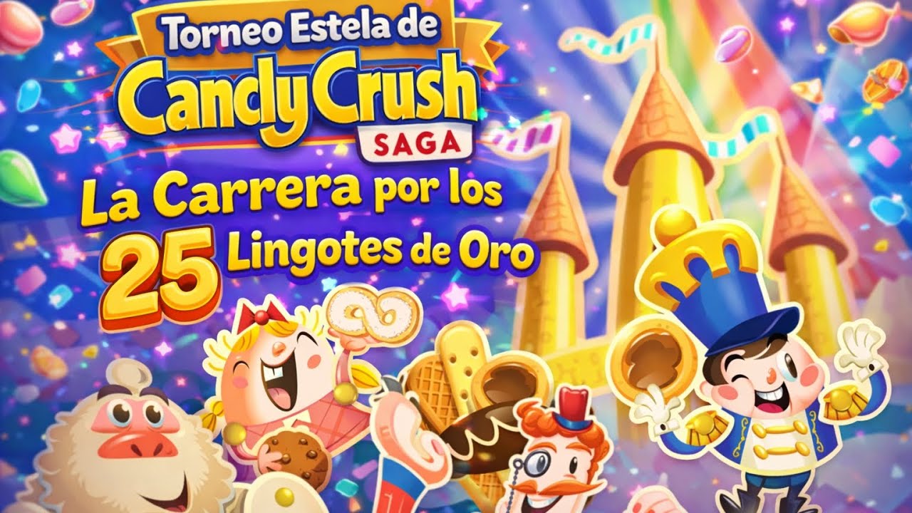 Torneo Estelar de Candy Crush Saga: La Carrera por los 25 Lingotes de Oro 