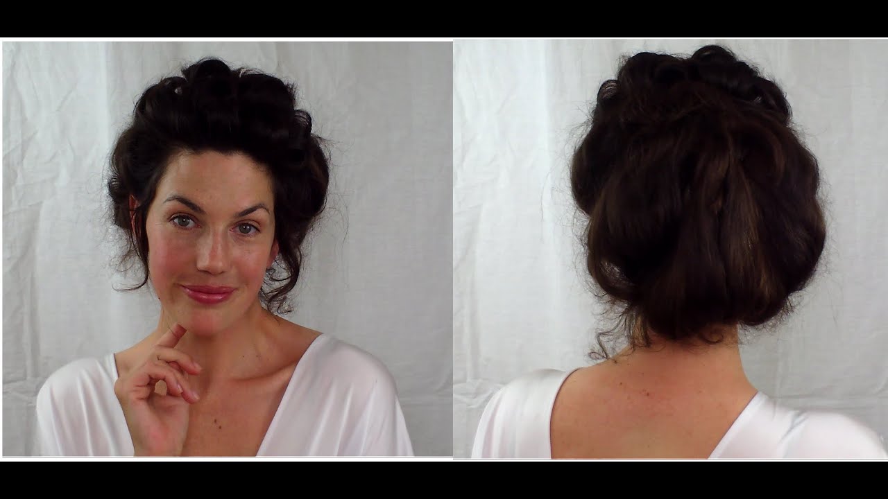 EASY Edwardian Mr Selfridge Kitty hair tutorial (gibson girl ) -- Fitfully Vintage