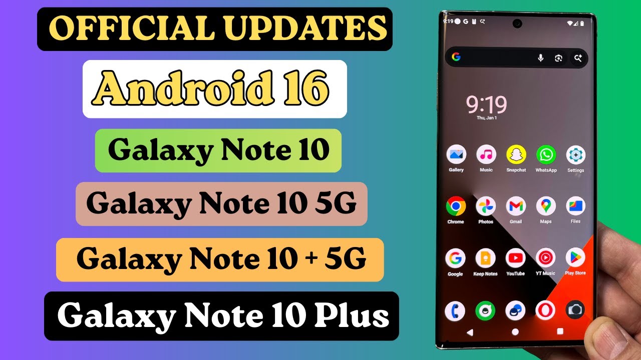 Install OFFICIAL LineageOS23 A16 ON Galaxy Note 10 Plus Note 10 + 5G Note 10 5G