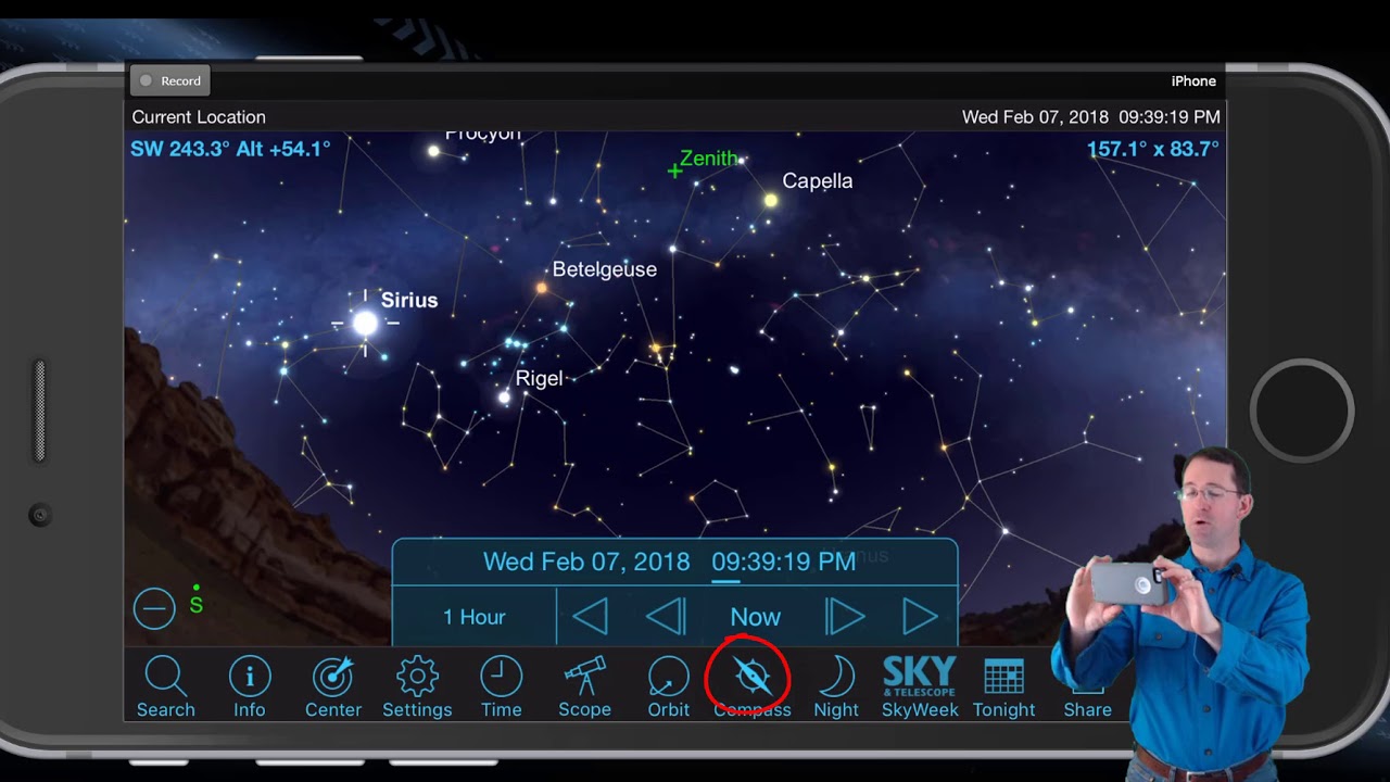 Planning an Observing Session with Sky Safari