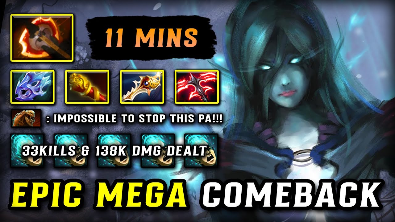 EPIC MEGA COMEBACK Phantom Assassin 33Kills & 138K Damage Dealt | ONE JUMP KILLING OPPS Dota 2